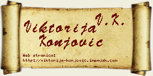 Viktorija Konjović vizit kartica